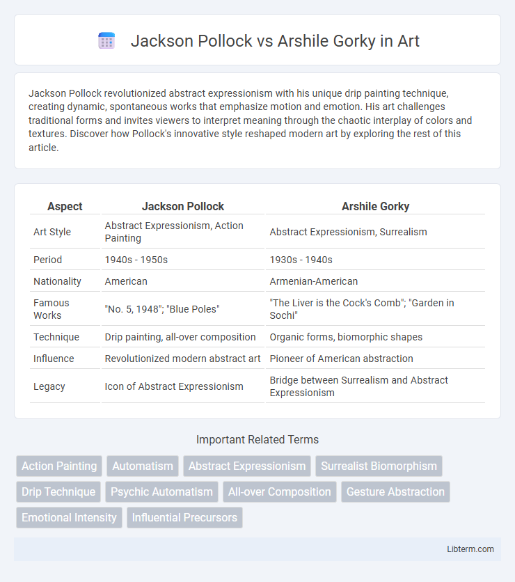 Arshile Gorky vs Jackson Pollock in Art - What is The Difference?