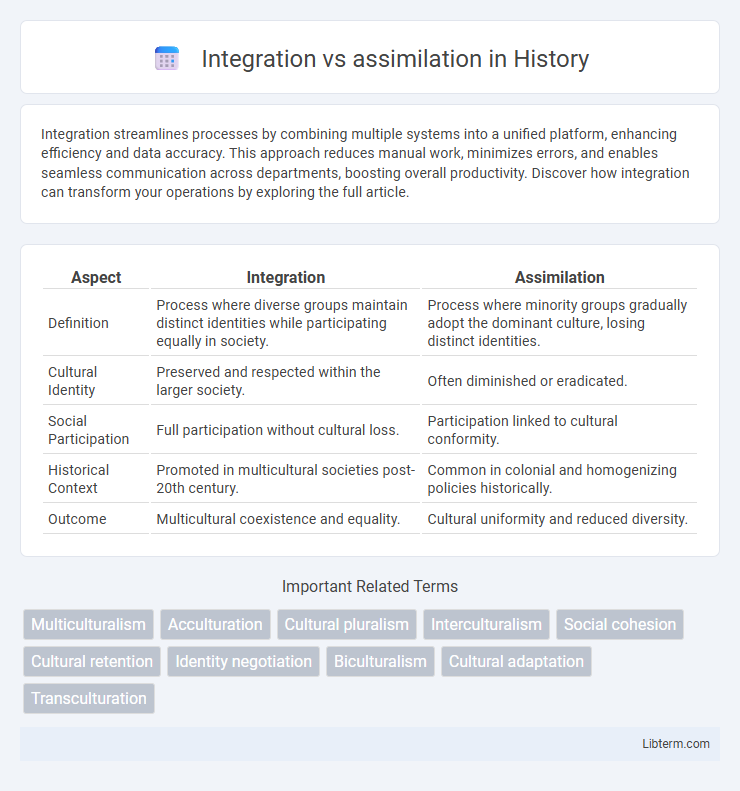 assimilation vs Integration in History - What is The Difference?