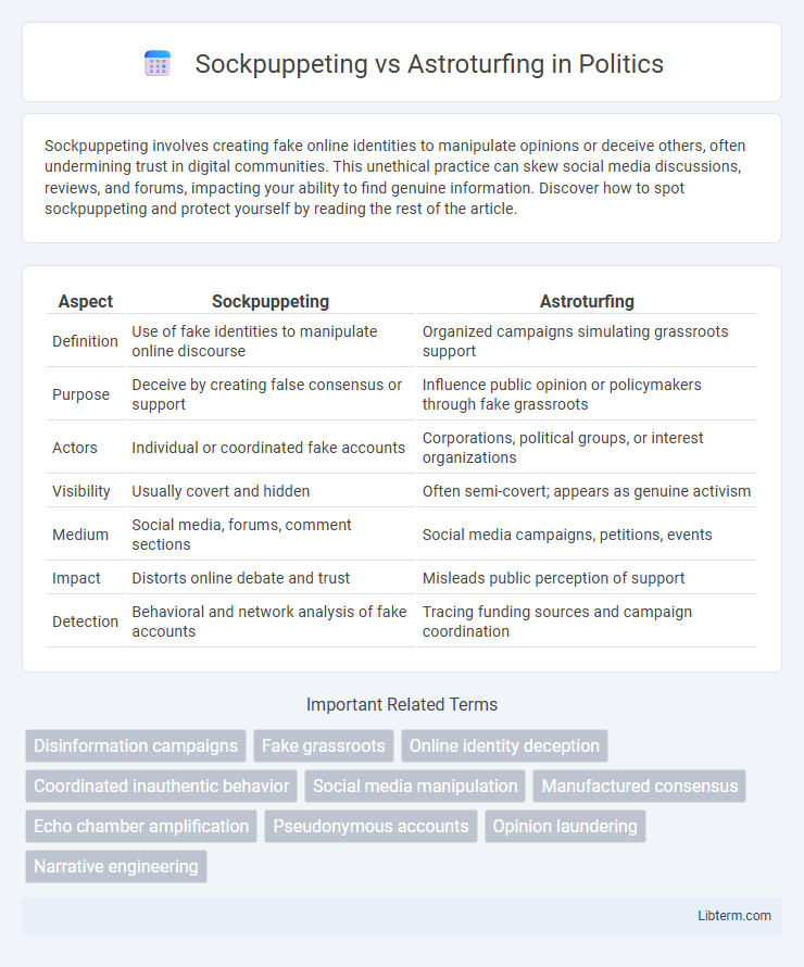 Astroturfing vs Sockpuppeting in Politics - What is The Difference?
