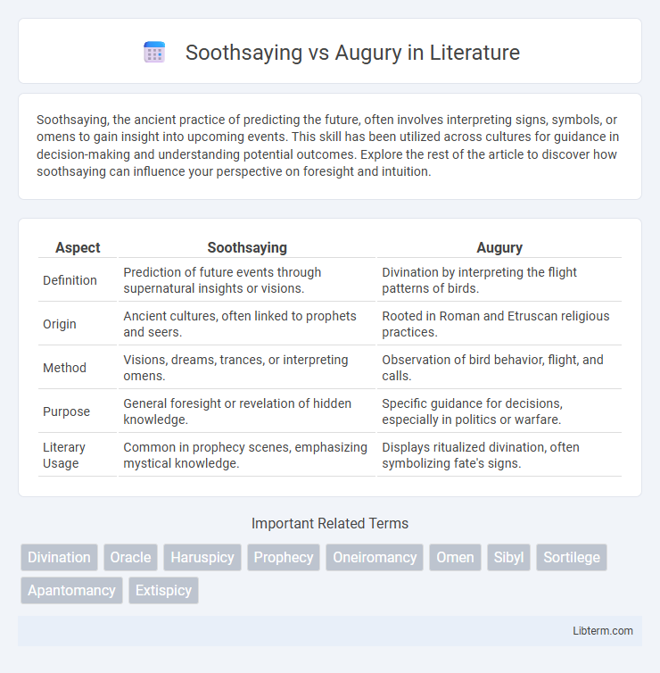 Augury vs Soothsaying in Literature - What is The Difference?