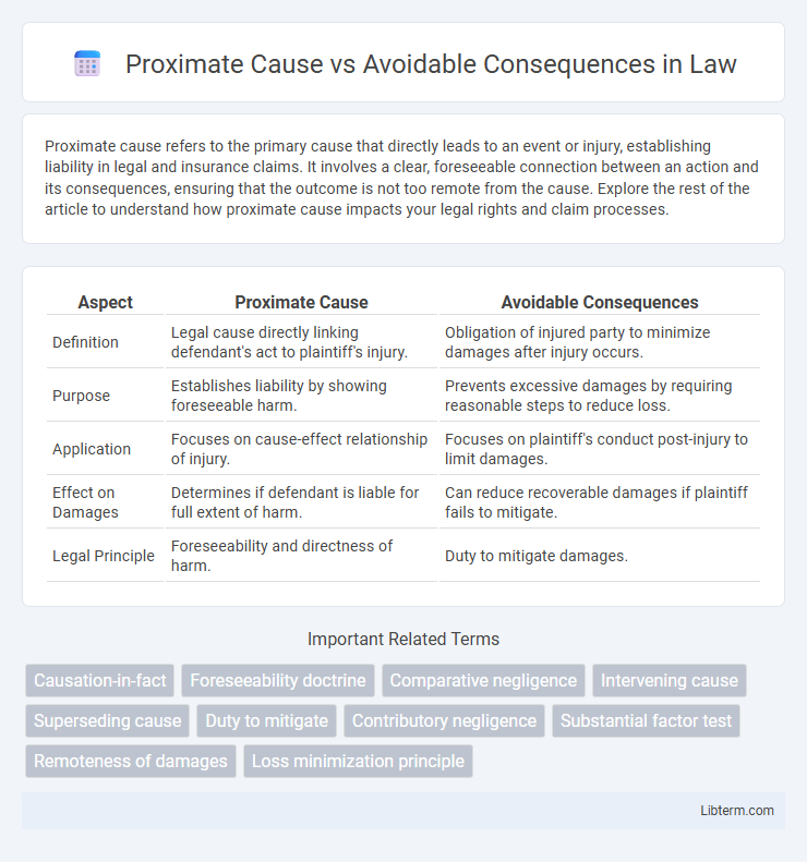 Avoidable Consequences vs Proximate Cause in Law - What is The Difference?