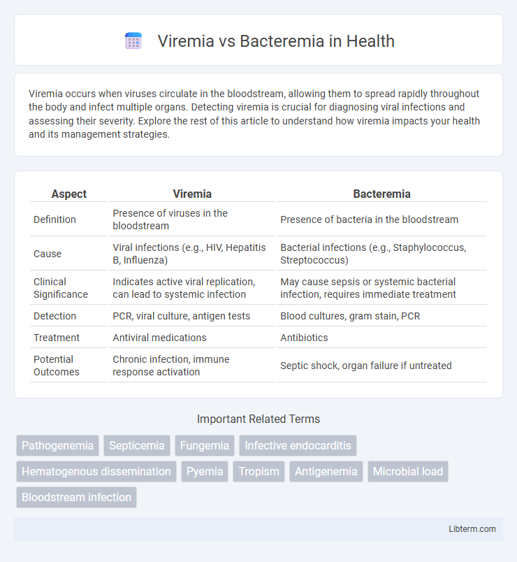 Bacteremia vs Viremia in Health - What is The Difference?