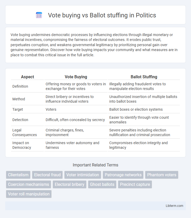 Ballot stuffing vs Vote buying in Politics - What is The Difference?
