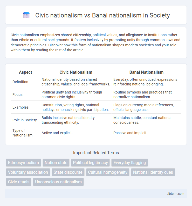 Banal nationalism vs Civic nationalism in Society - What is The Difference?