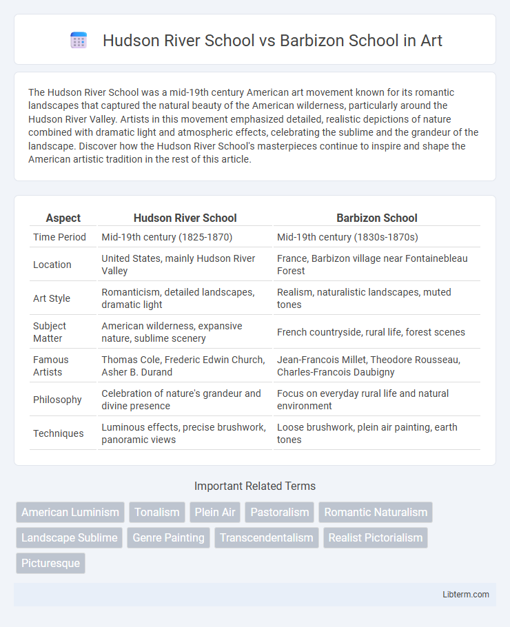 Barbizon School vs Hudson River School in Art - What is The Difference?