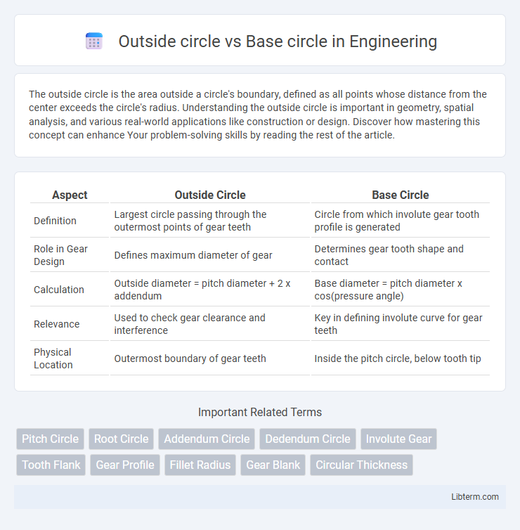 Base circle vs Outside circle in Engineering - What is The Difference?