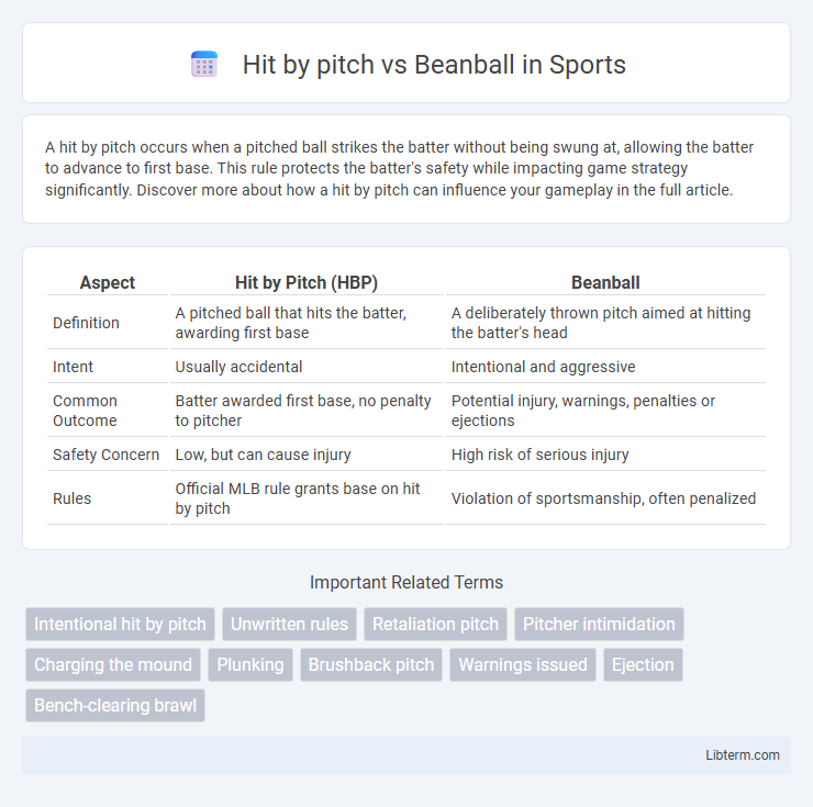 Beanball vs Hit by pitch in Sports - What is The Difference?