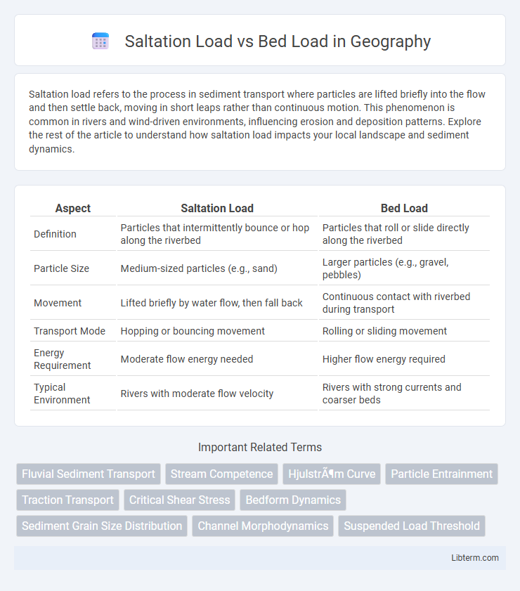 Bed Load vs Saltation Load in Geography - What is The Difference?