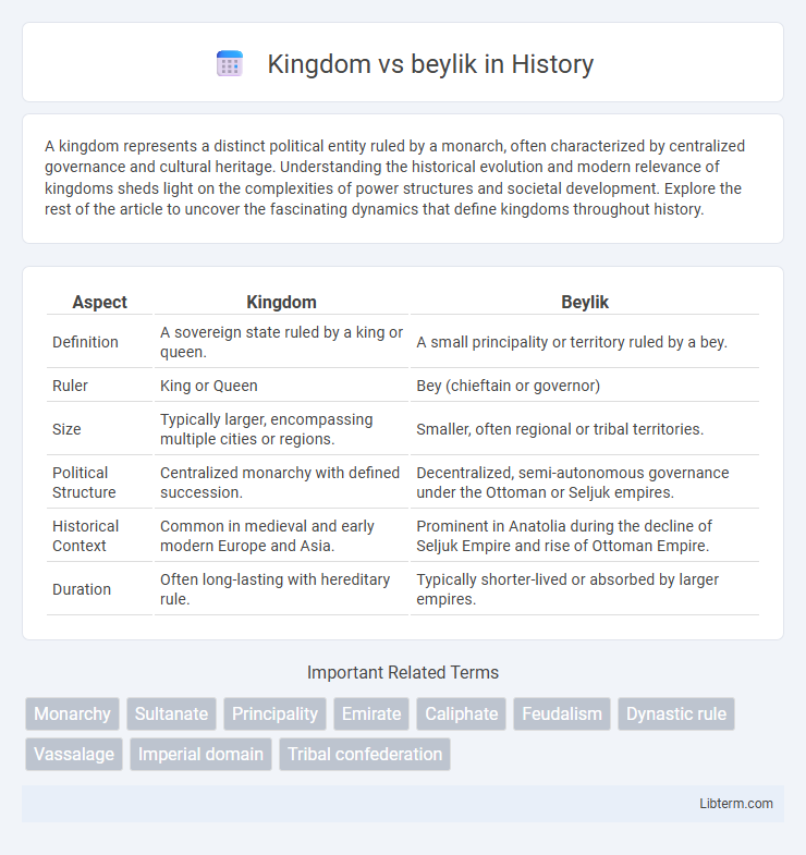 beylik vs Kingdom in History - What is The Difference?