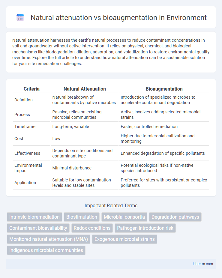 bioaugmentation vs Natural attenuation in Environment - What is The Difference?