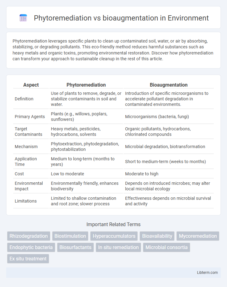 bioaugmentation vs Phytoremediation in Environment - What is The Difference?