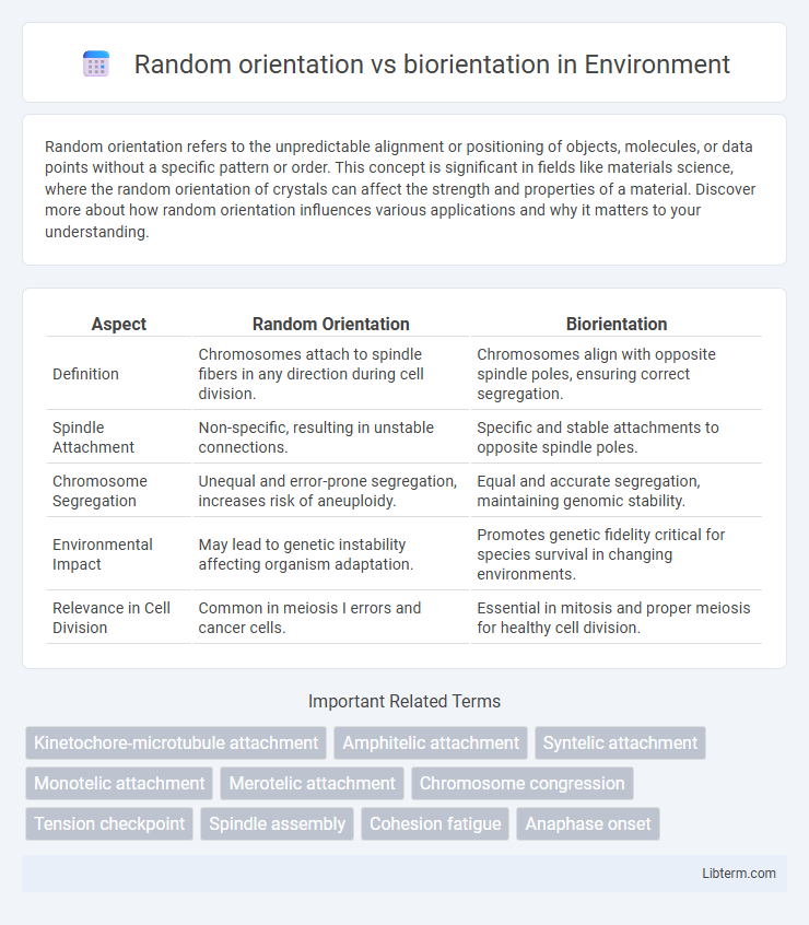biorientation vs Random orientation in Environment - What is The Difference?