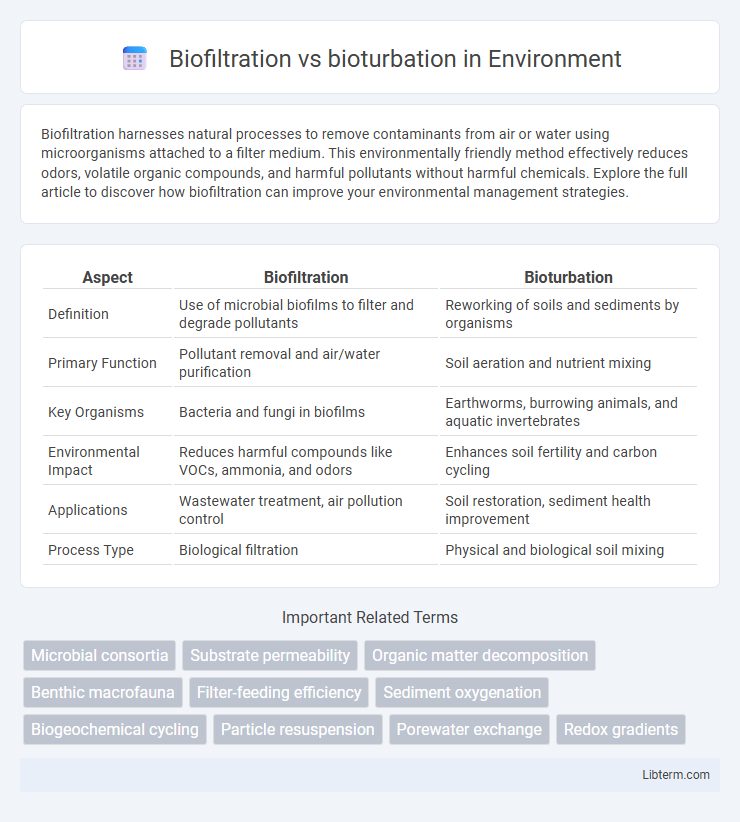 bioturbation vs Biofiltration in Environment - What is The Difference?