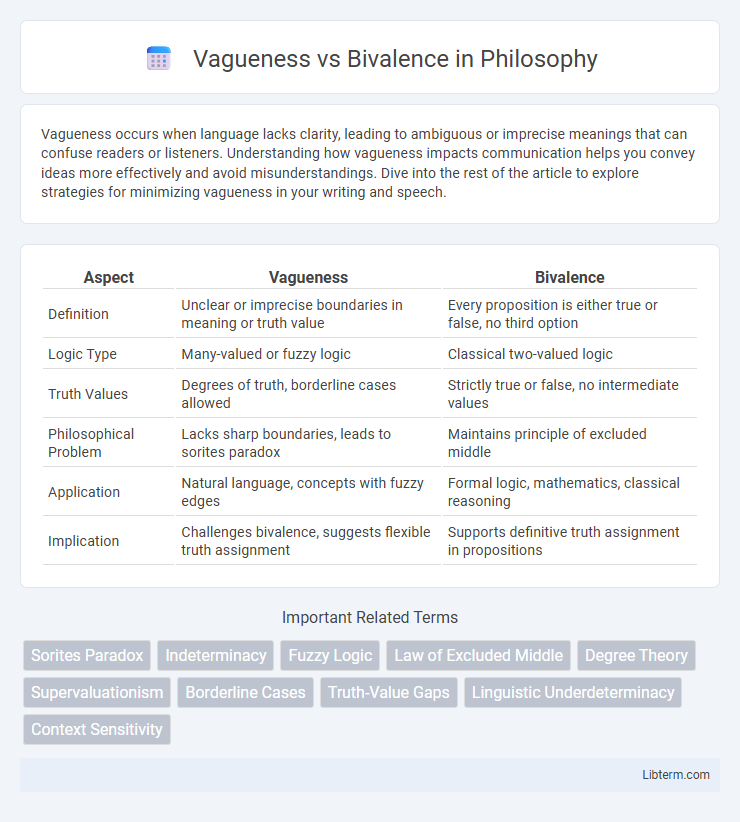Bivalence vs Vagueness in Philosophy - What is The Difference?