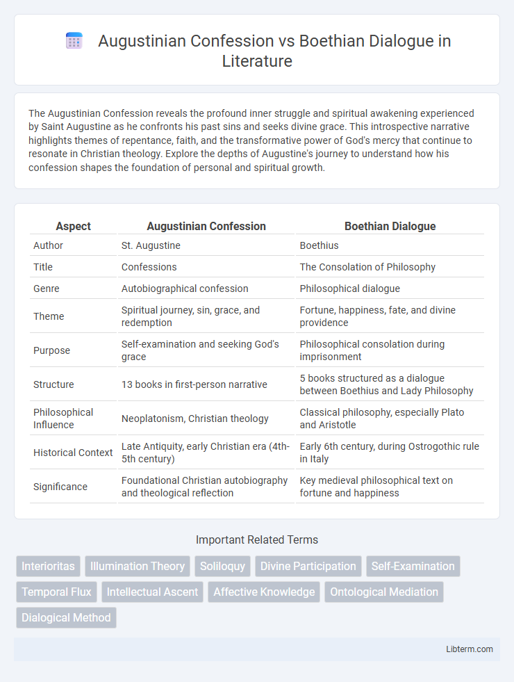 Boethian Dialogue vs Augustinian Confession in Literature - What is The Difference?