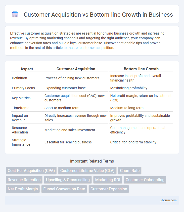 Bottom-line Growth vs Customer Acquisition in Business - What is The Difference?
