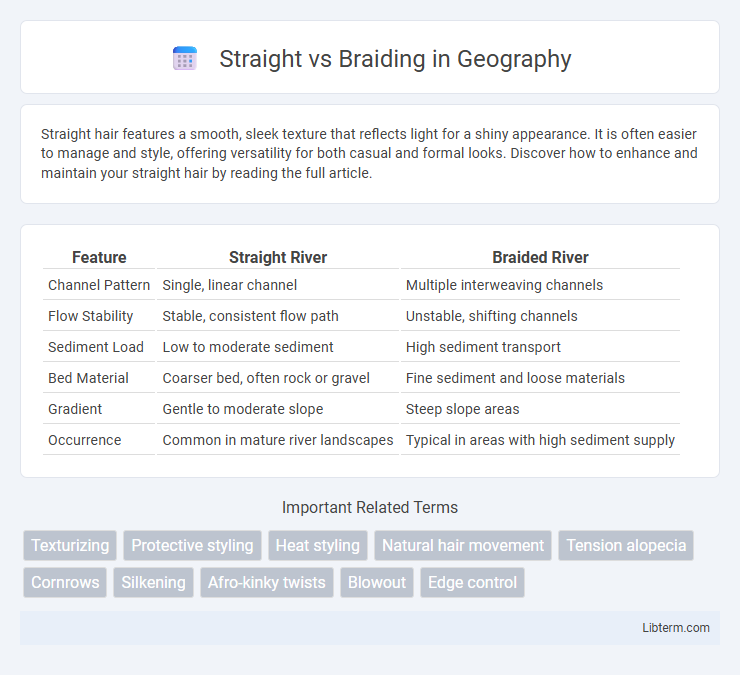Braiding vs Straight in Geography - What is The Difference?