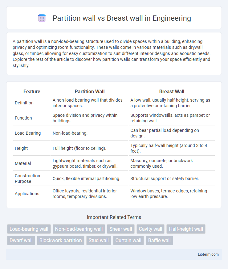 Breast wall vs Partition wall in Engineering - What is The Difference?
