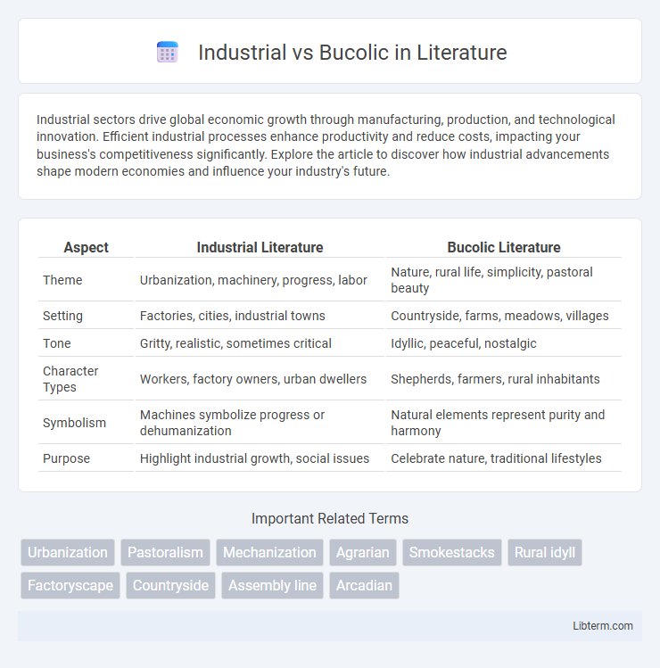 Bucolic vs Industrial in Literature - What is The Difference?