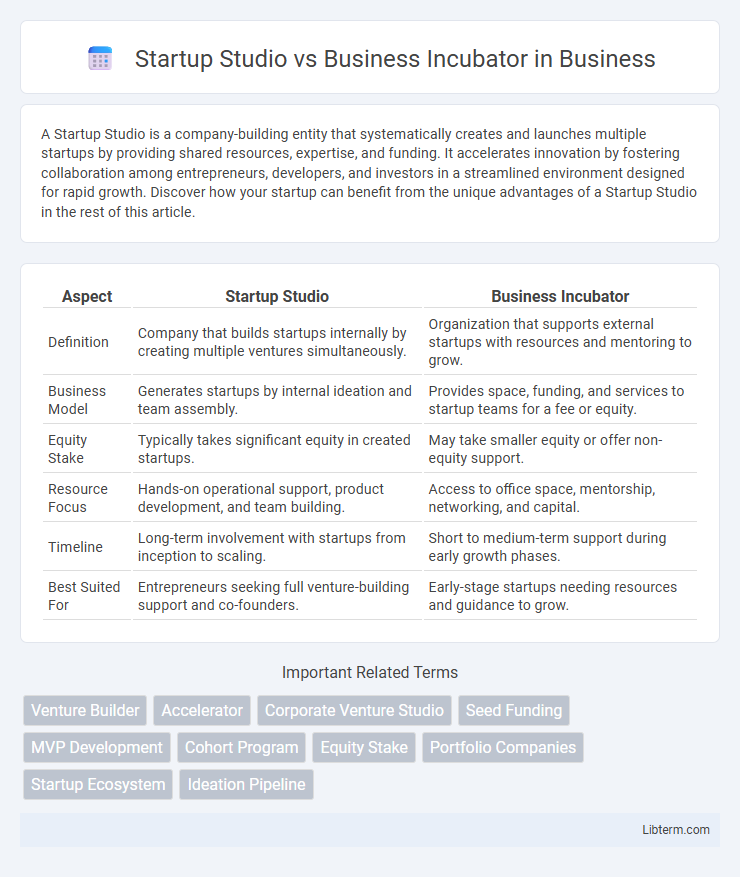 Business Incubator vs Startup Studio in Business - What is The Difference?