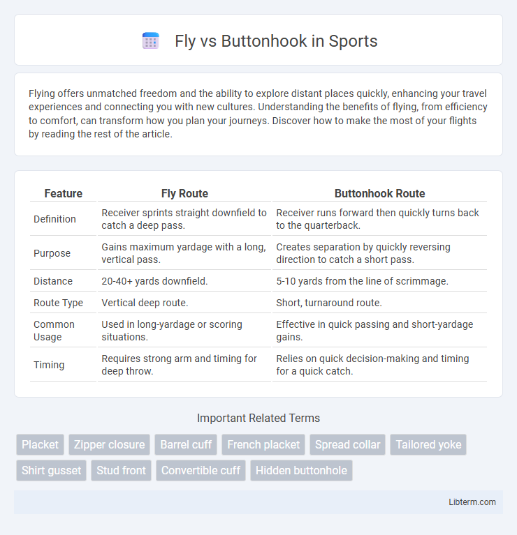Buttonhook vs Fly in Sports - What is The Difference?