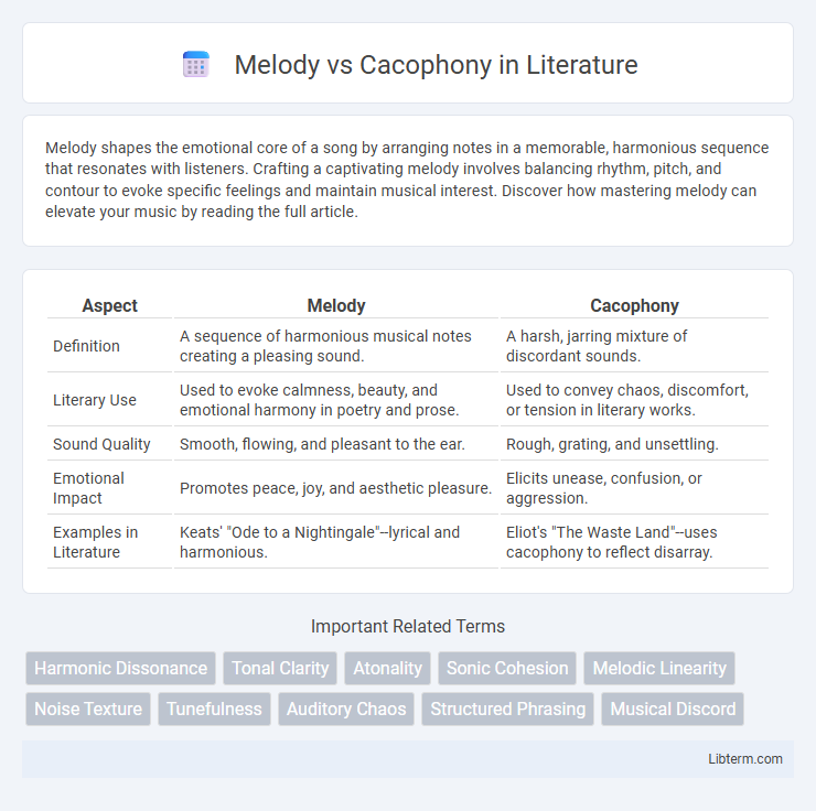 Cacophony vs Melody in Literature - What is The Difference?