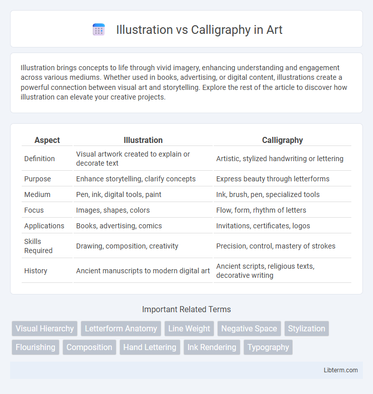 Calligraphy vs Illustration in Art - What is The Difference?