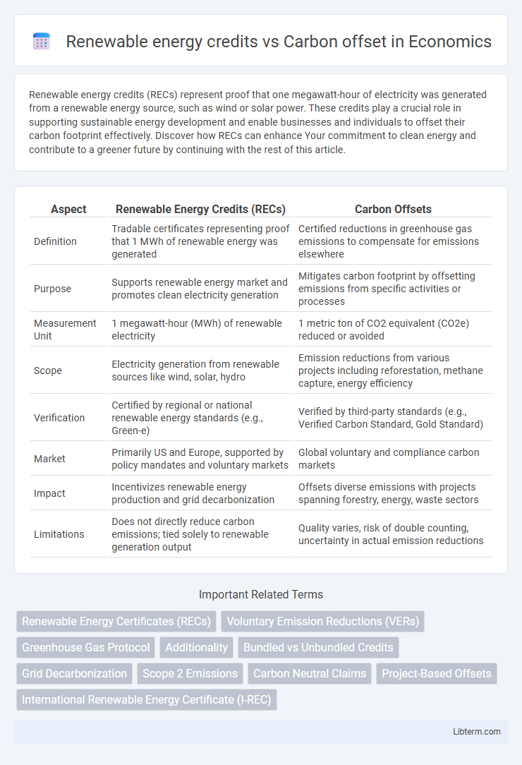 Carbon offset vs Renewable energy credits in Economics - What is The Difference?