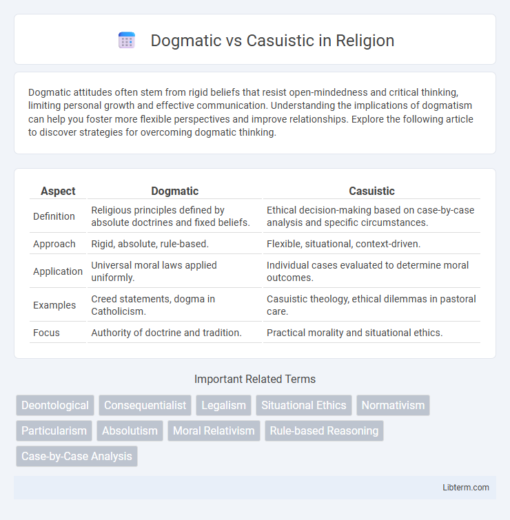 Casuistic vs Dogmatic in Religion - What is The Difference?
