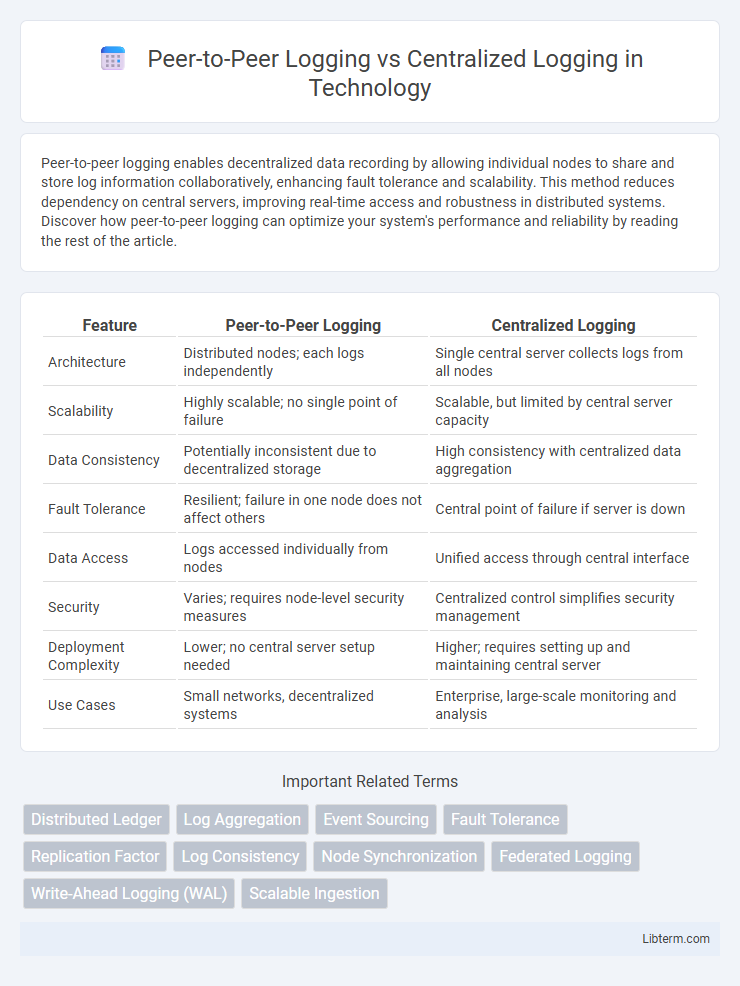 Centralized Logging vs Peer-to-Peer Logging in Technology - What is The Difference?