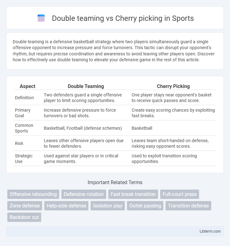 Cherry picking vs Double teaming in Sports - What is The Difference?