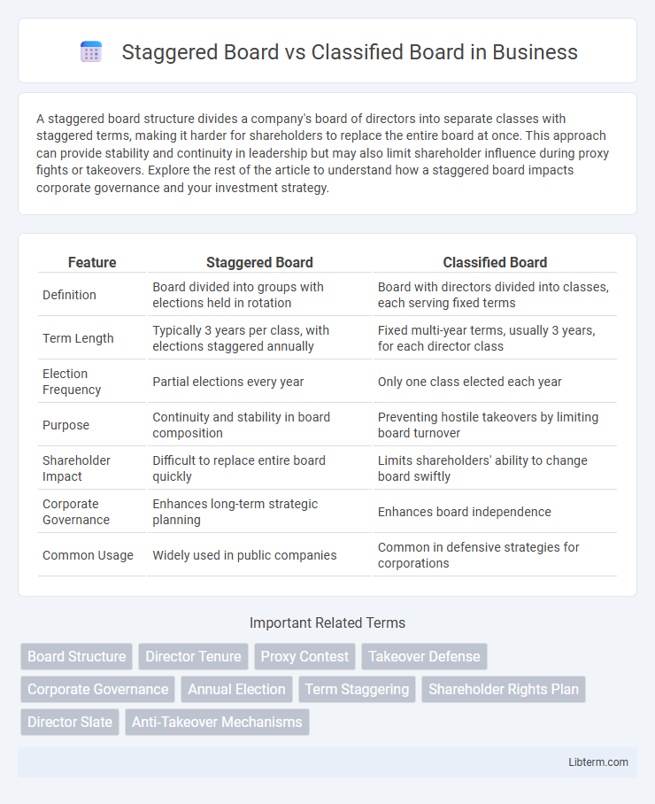 Classified Board vs Staggered Board in Business - What is The Difference?