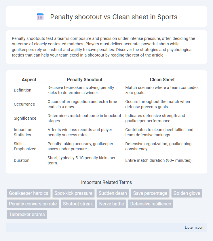 Clean sheet vs Penalty shootout in Sports - What is The Difference?