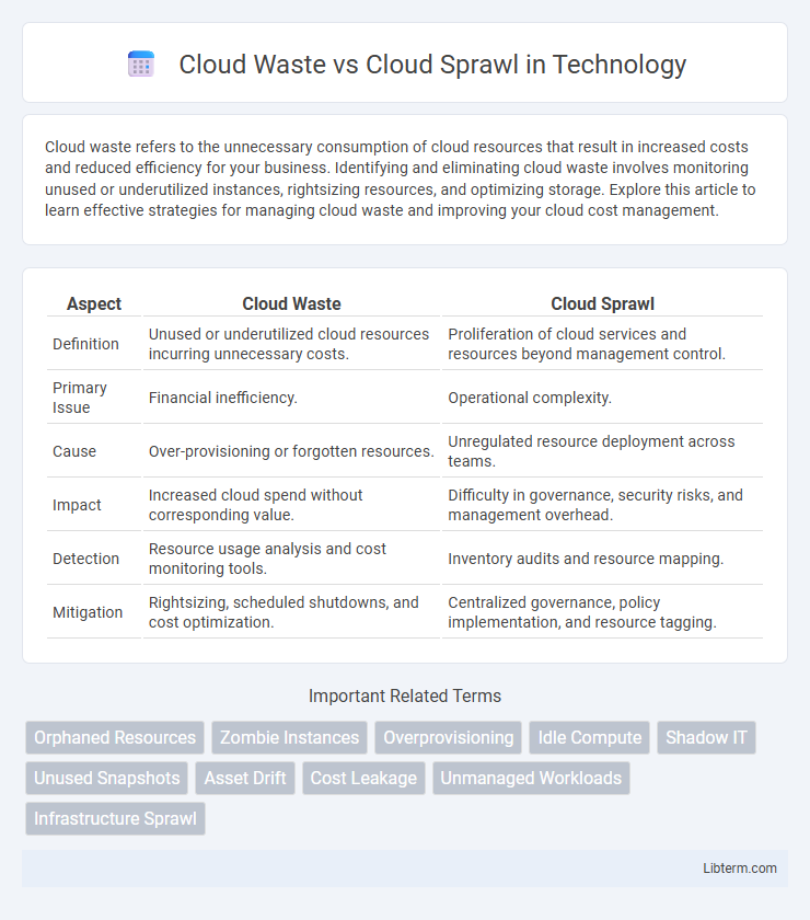 Cloud Sprawl vs Cloud Waste in Technology - What is The Difference?