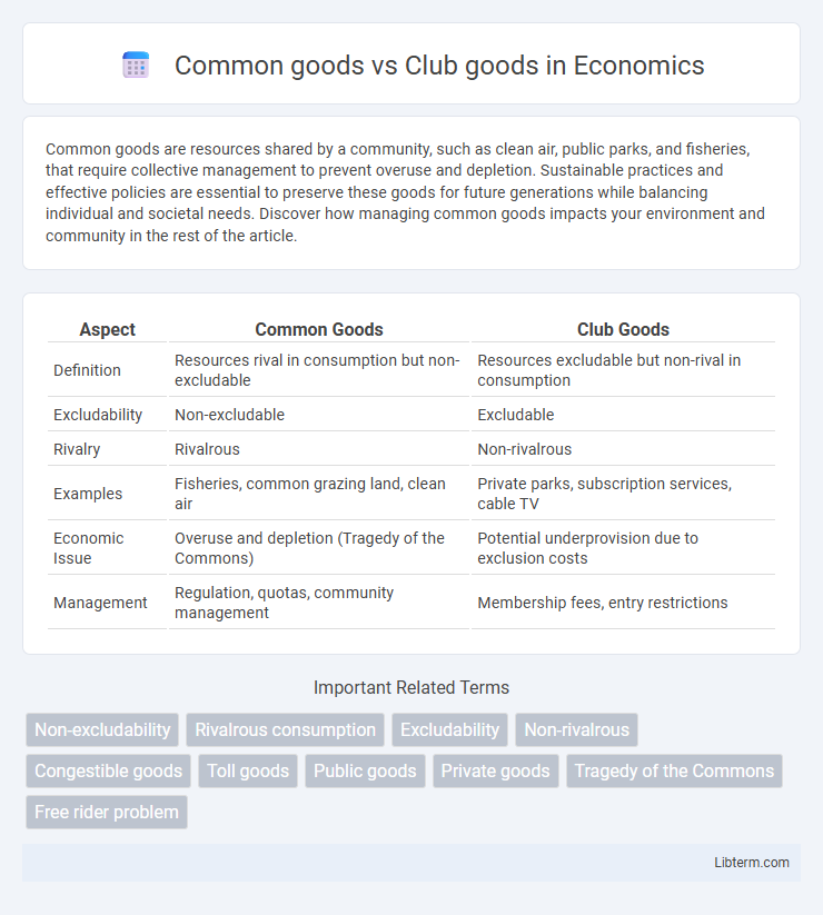 Club goods vs Common goods in Economics - What is The Difference?