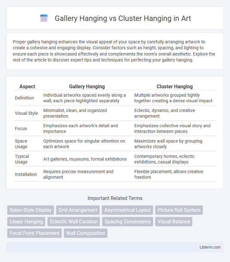 Cluster Hanging vs Gallery Hanging in Art - What is The Difference?