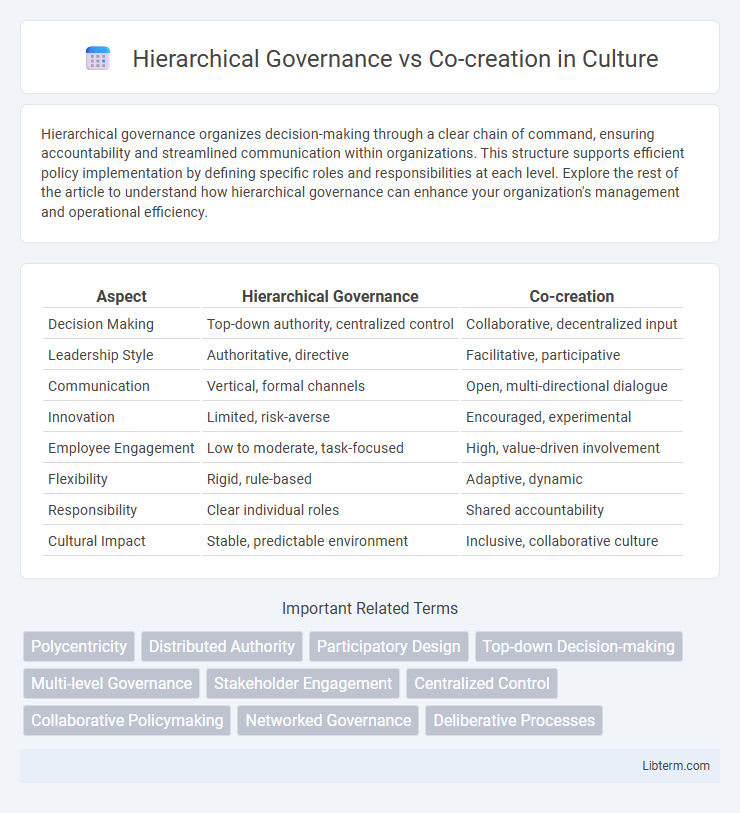 Co-creation vs Hierarchical Governance in Culture - What is The Difference?