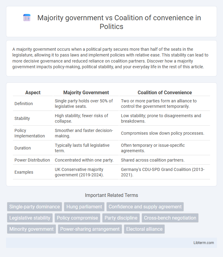 Coalition of convenience vs Majority government in Politics - What is The Difference?