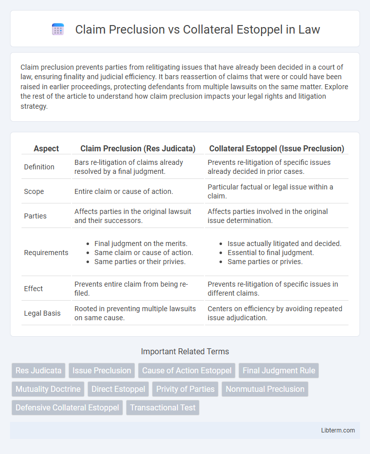 Collateral Estoppel vs Claim Preclusion in Law - What is The Difference?