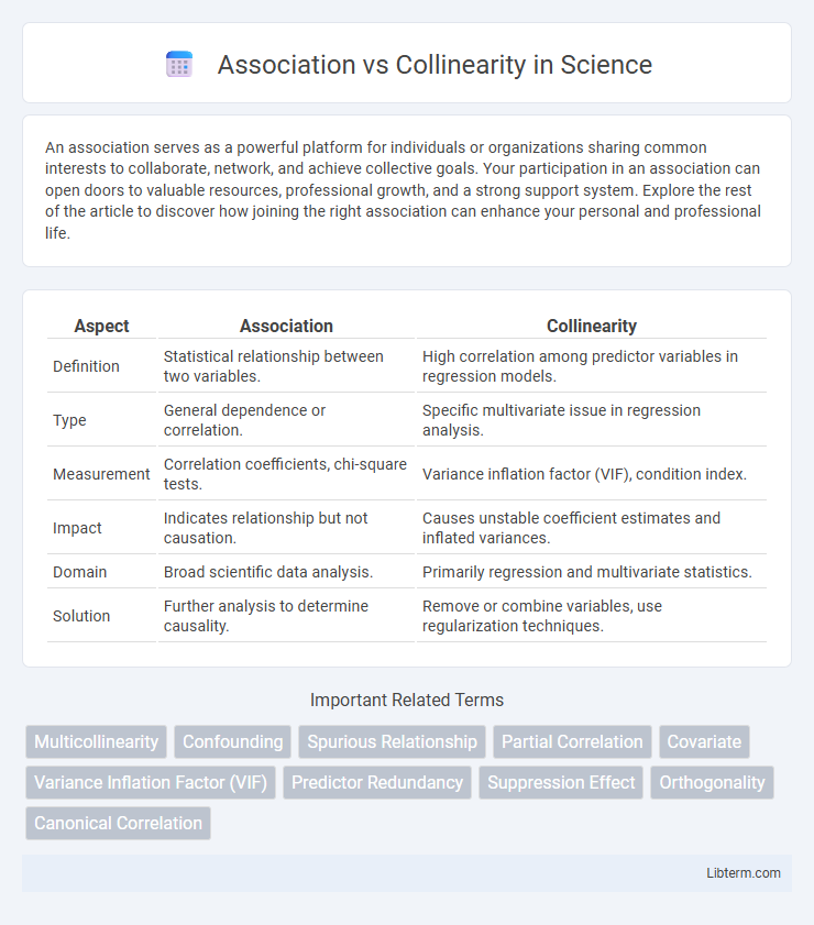 Collinearity vs Association in Science - What is The Difference?
