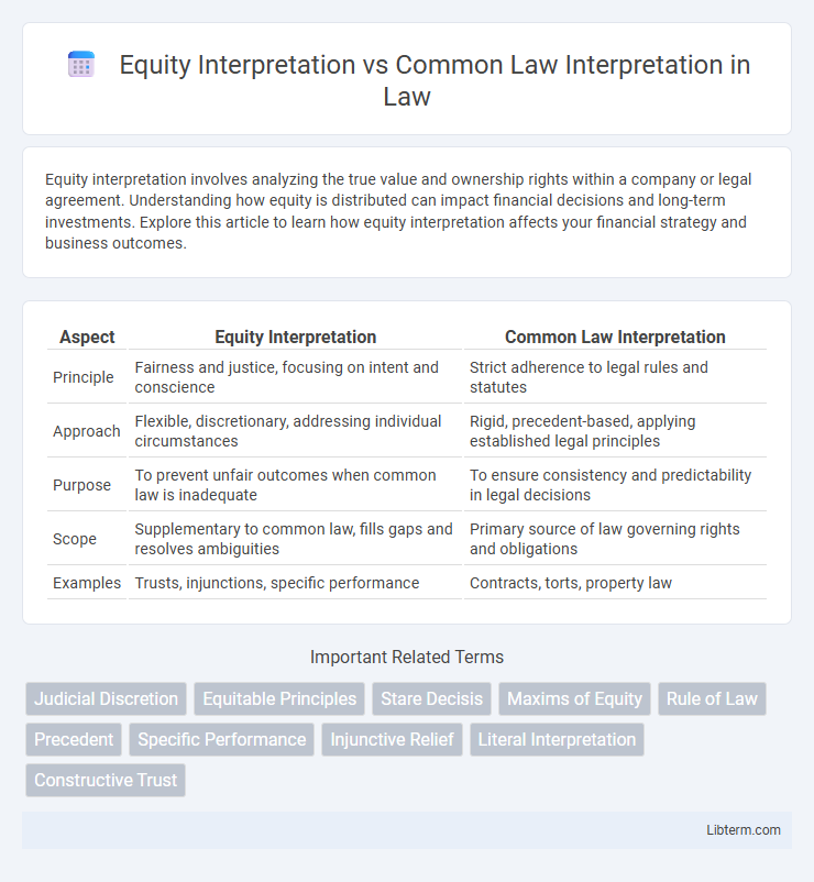 Common Law Interpretation vs Equity Interpretation in Law - What is The Difference?