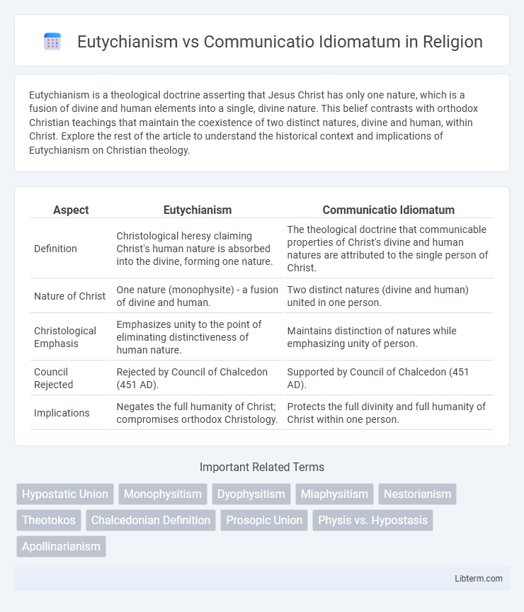 Communicatio Idiomatum vs Eutychianism in Religion - What is The Difference?
