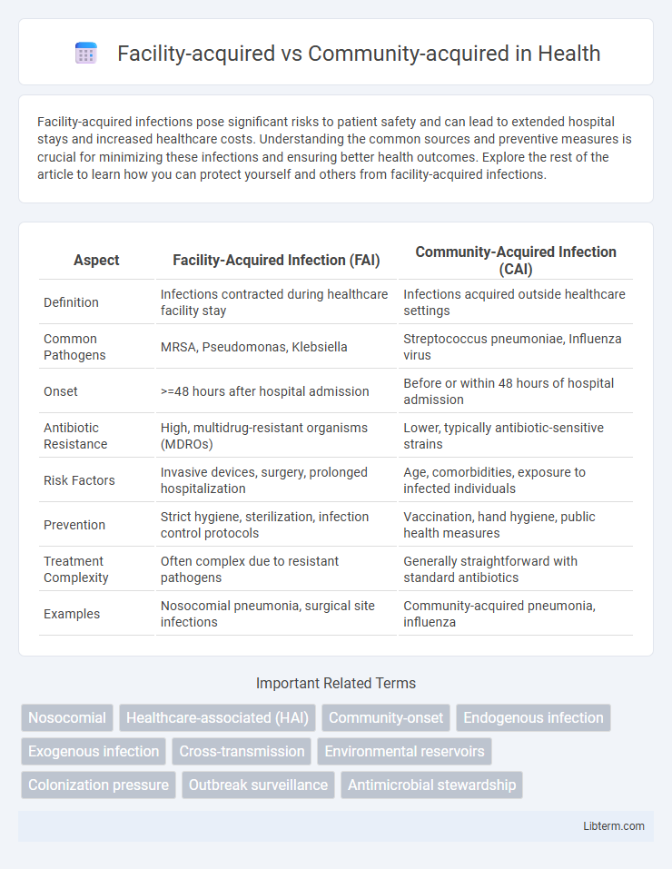 Community-acquired vs Facility-acquired in Health - What is The Difference?
