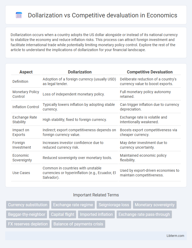 Competitive devaluation vs Dollarization in Economics - What is The Difference?