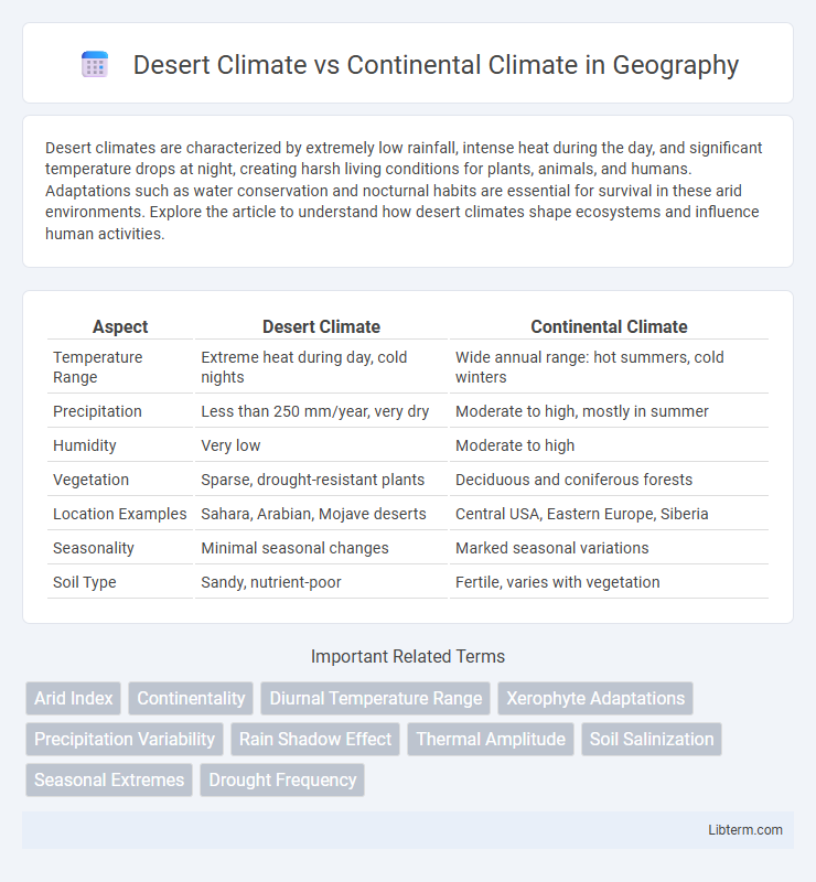 Continental Climate vs Desert Climate in Geography - What is The Difference?