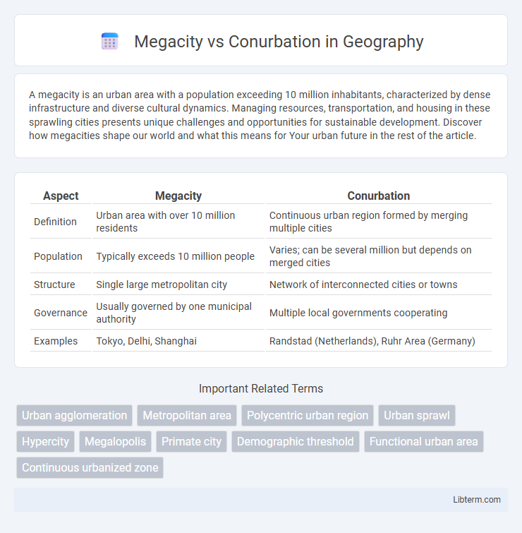Conurbation vs Megacity in Geography - What is The Difference?