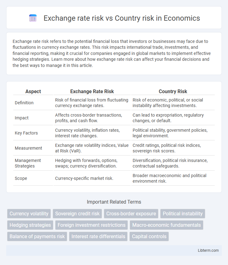 Country risk vs Exchange rate risk in Economics - What is The Difference?