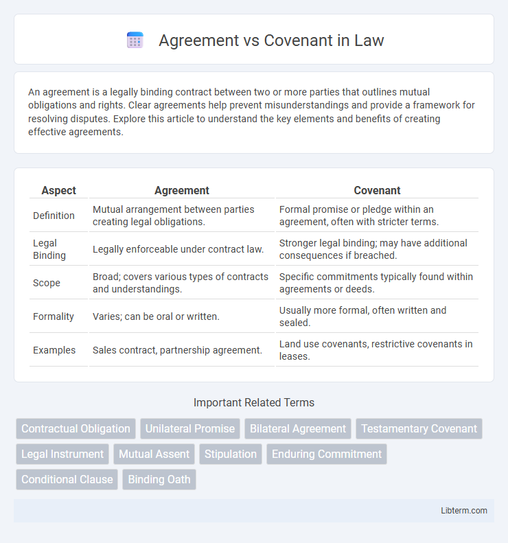 Covenant vs Agreement in Law - What is The Difference?