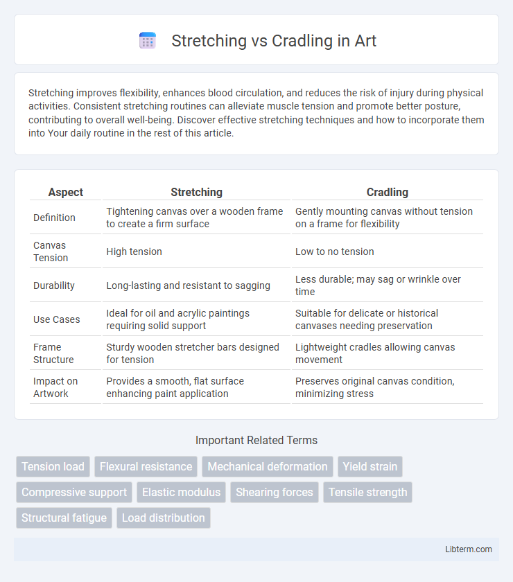 Cradling vs Stretching in Art - What is The Difference?