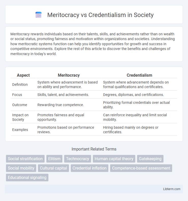 Credentialism vs Meritocracy in Society - What is The Difference?